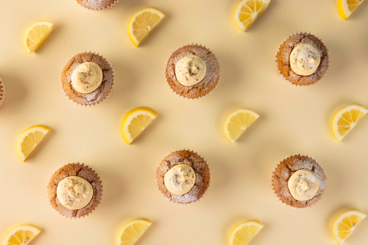 Lemon & gin botanical cupcakes (6 or 12 pack)